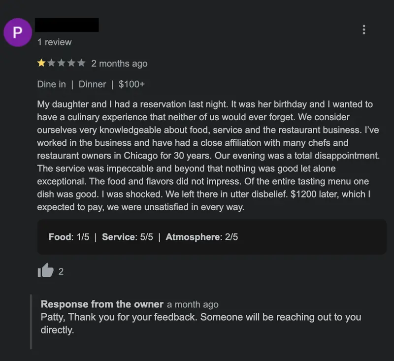 detailed negative review