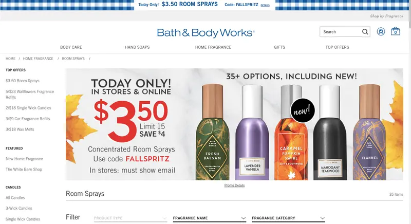 customer experience examples: Bath&Body Works