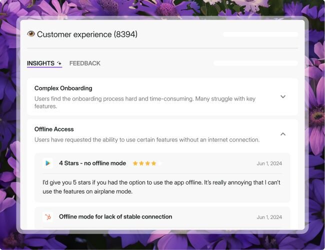 AI feedback categorization