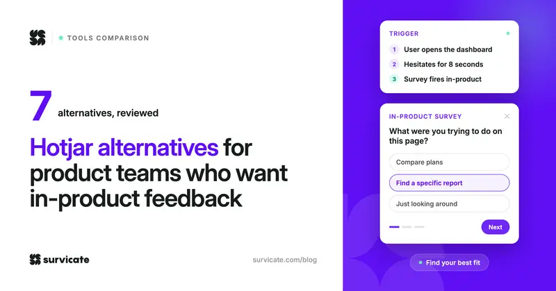 7 Hotjar Alternatives for In-Product Feedback in 2026