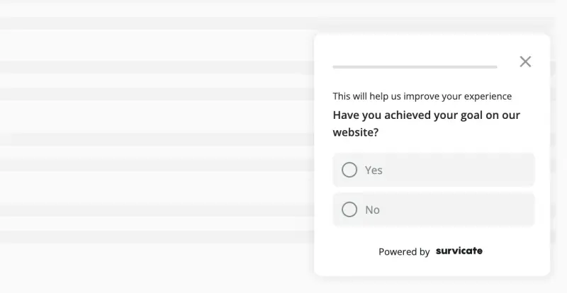 goal completion survey template