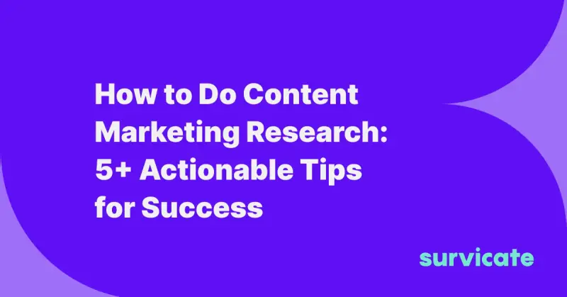 a banner encouraging to read a blog post titled: How to do content marketing research