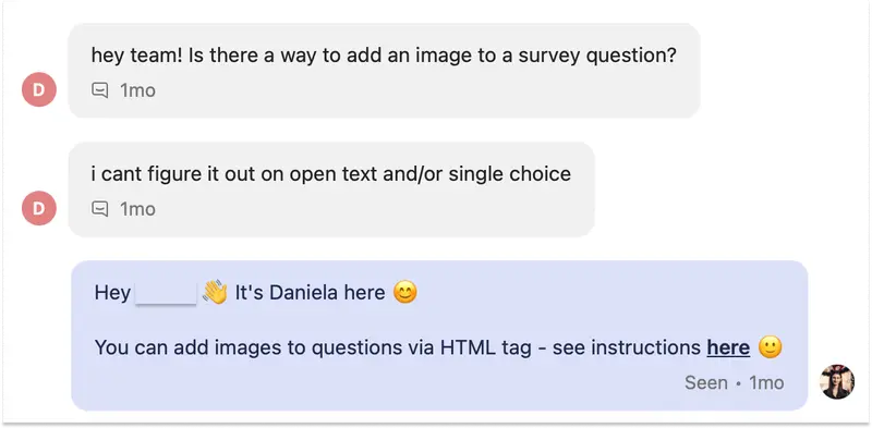 An example of how to manage customer interactions