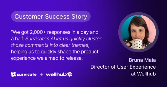 Survicate for product teams - preview of native integrations for survey software
