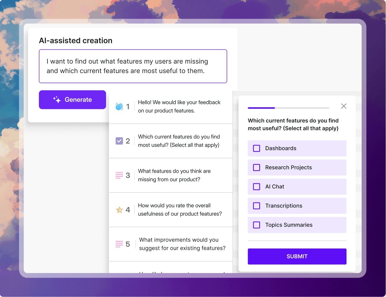 Create a new dashboard