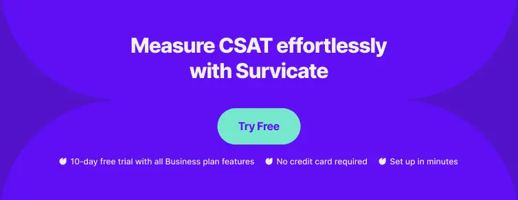 measure csat with survicate