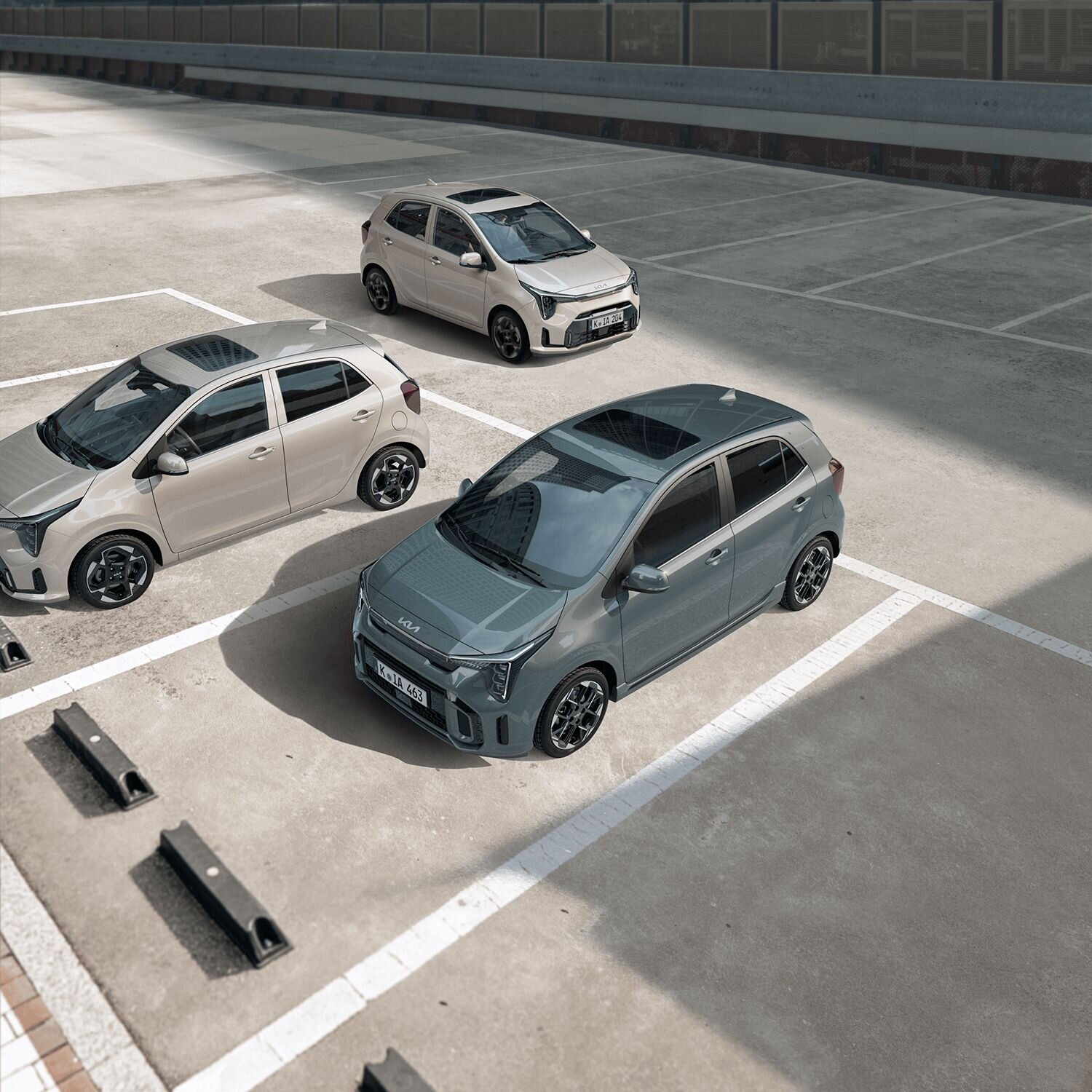 Kia Picanto auf einem Parkplatz