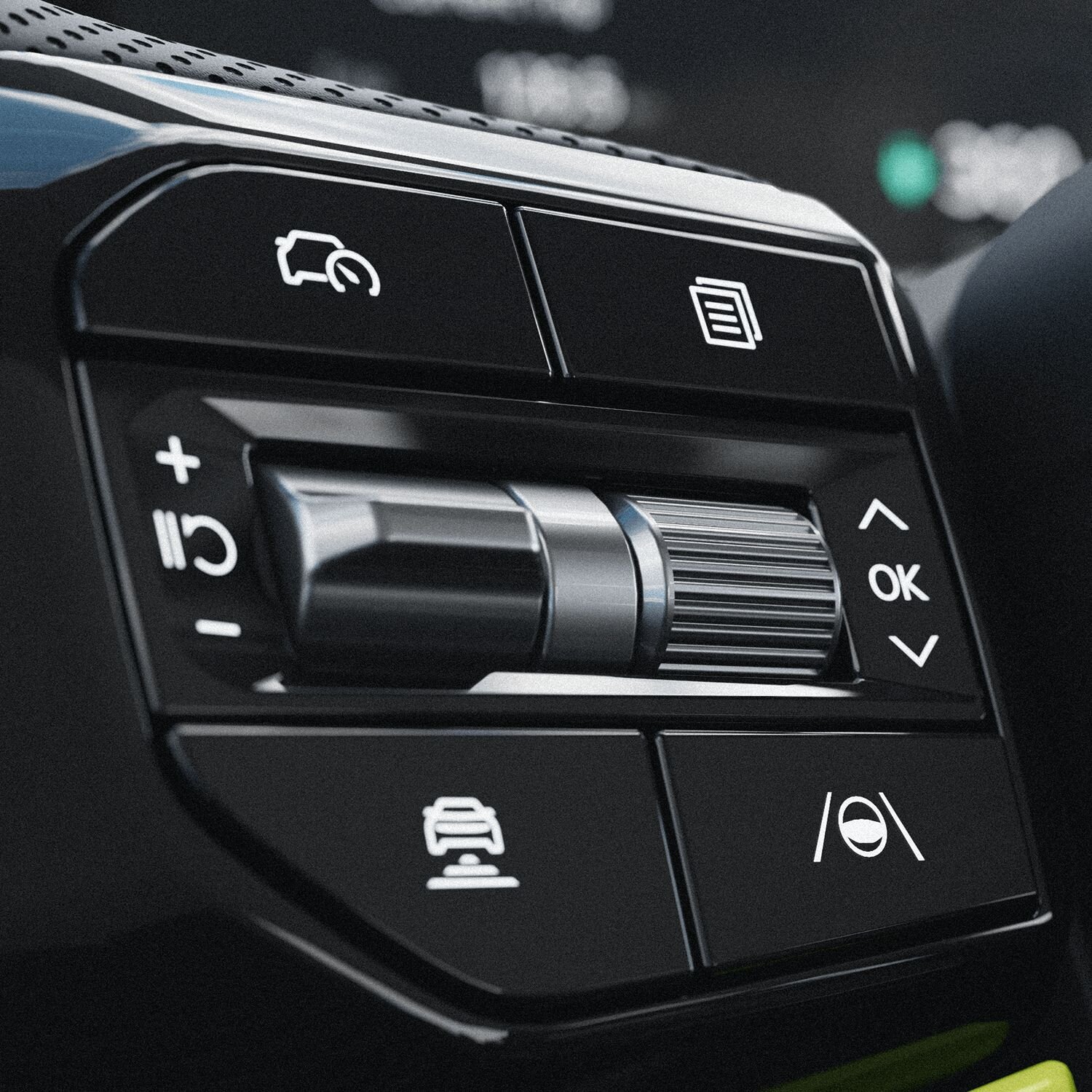 Steuerung am Lenkrad des Kia EV9 GT