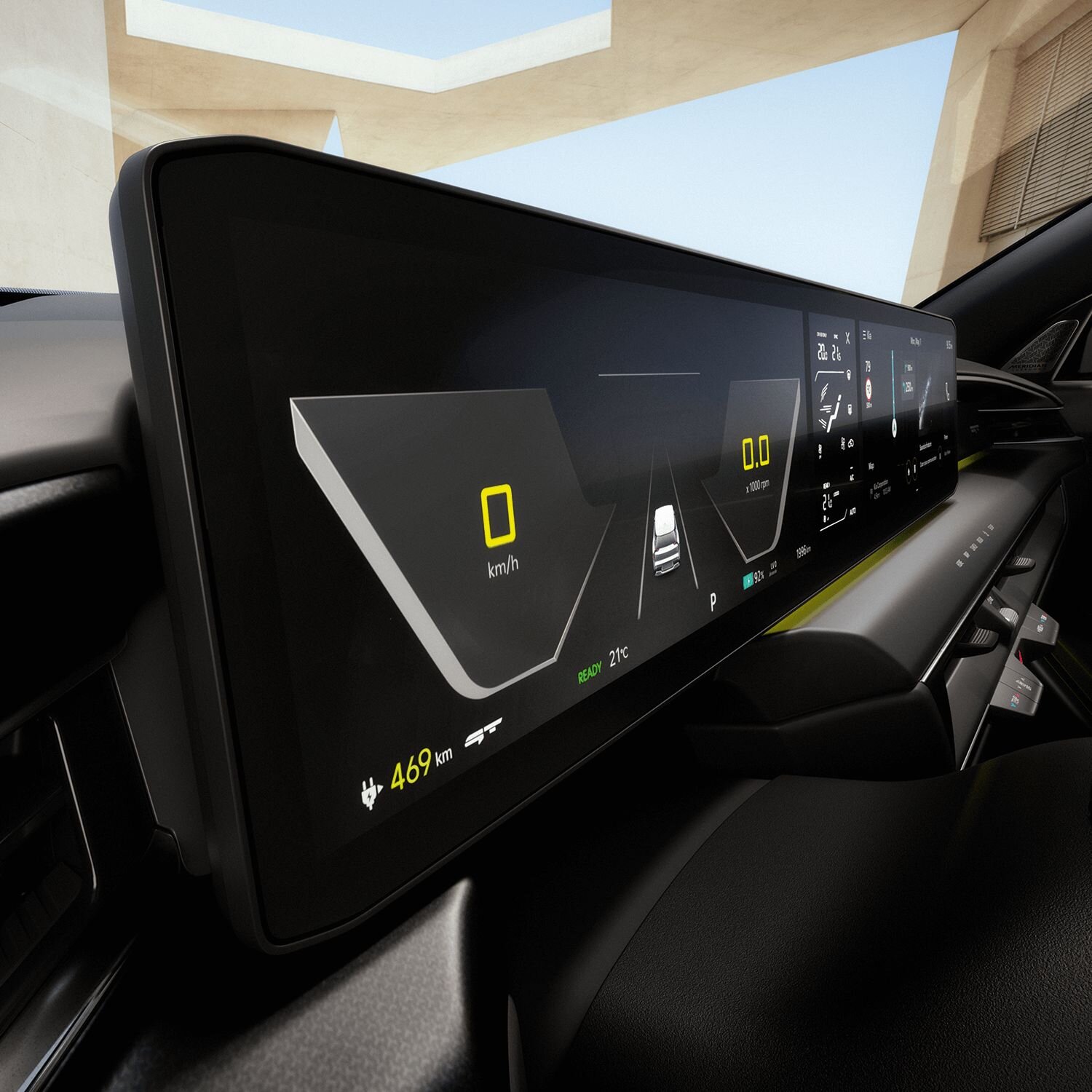 Display des Kia EV9 GT