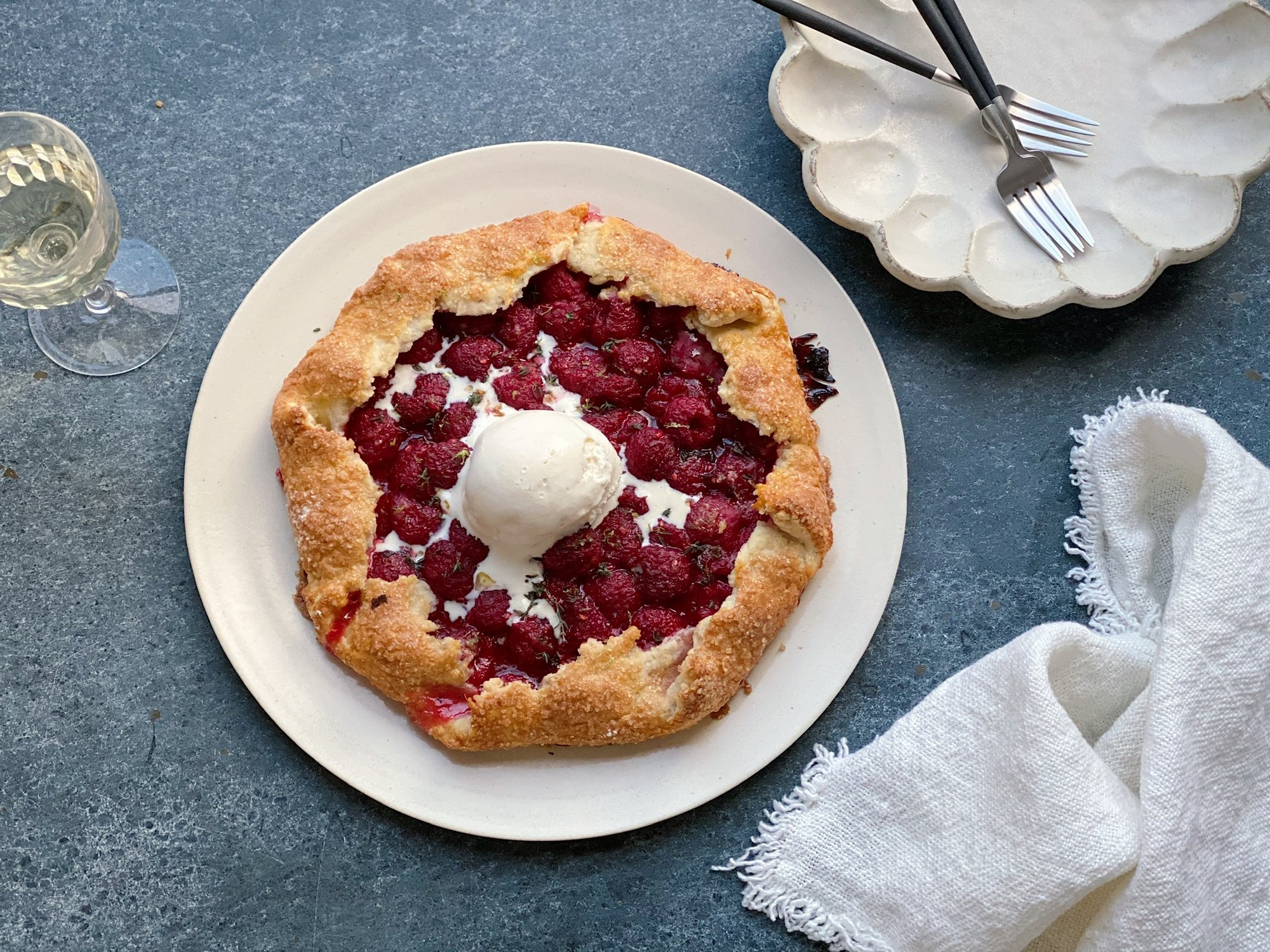 summer dessert recipe_raspberry crostata