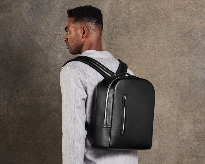 Carl Friedrik black Bowen backpack