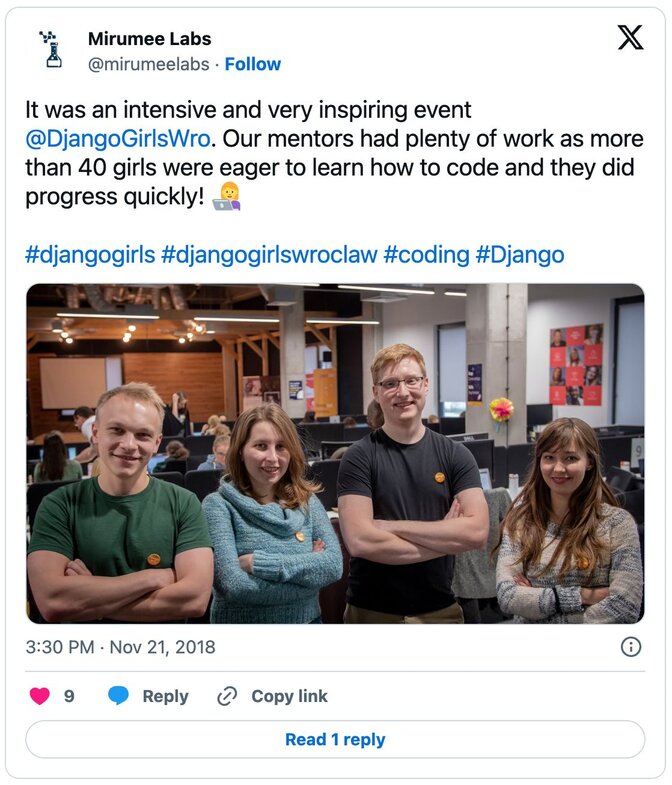 Mirumee Events 2018: Django Girls