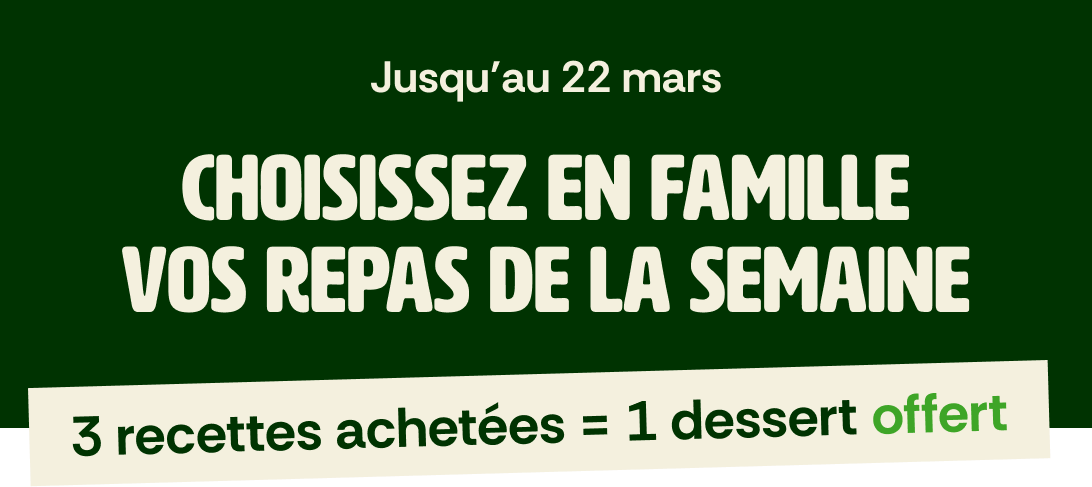 Vos repas de la semaine