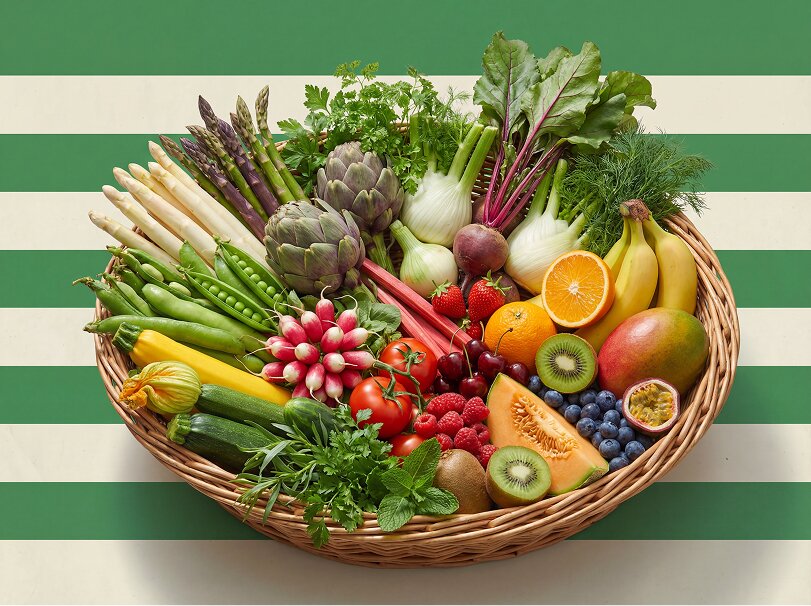 fruits et légumes en mai