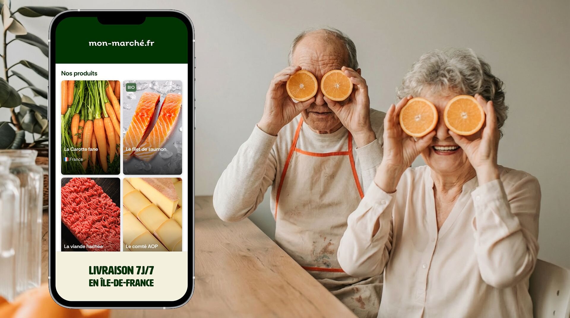 la livraison de courses pour personnes agées
