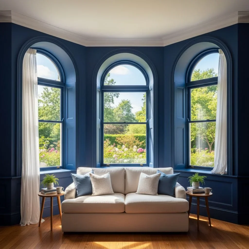 Picture ledges with rotating artwork