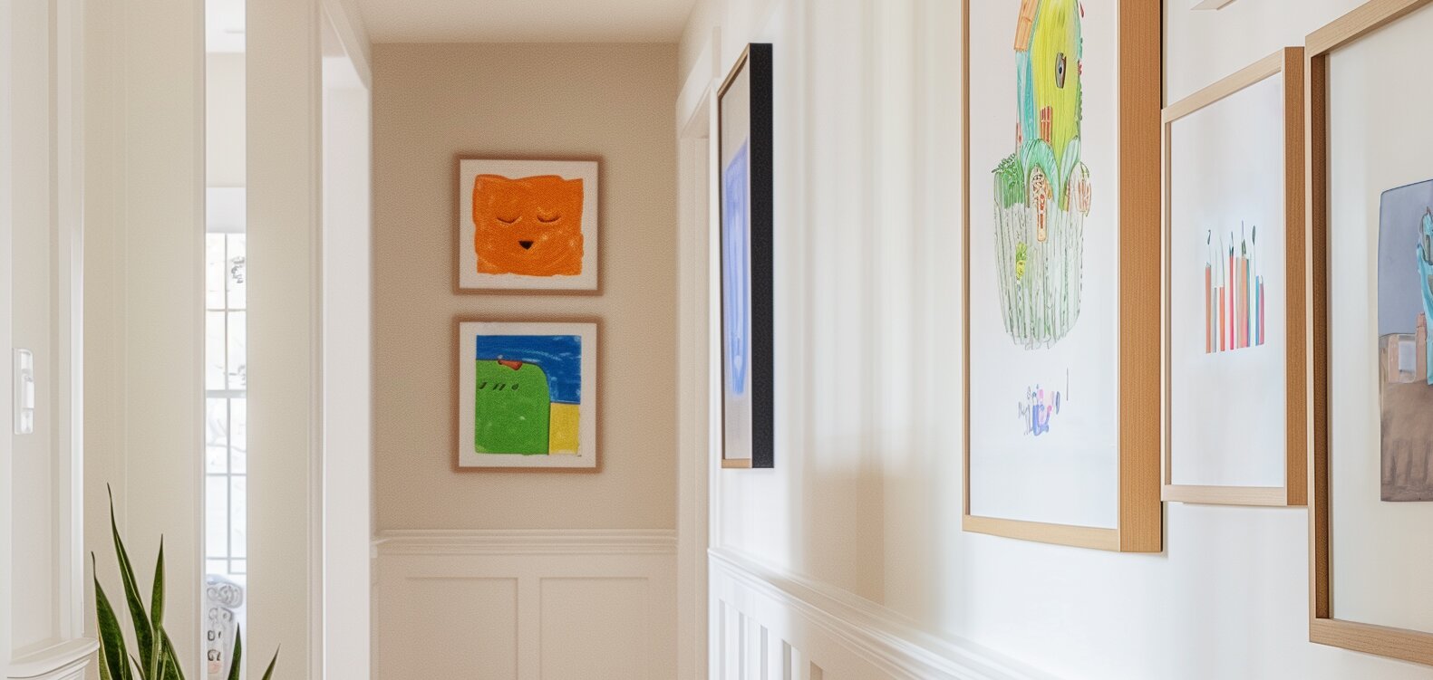 Inspire Creativity with a Child's Art Display