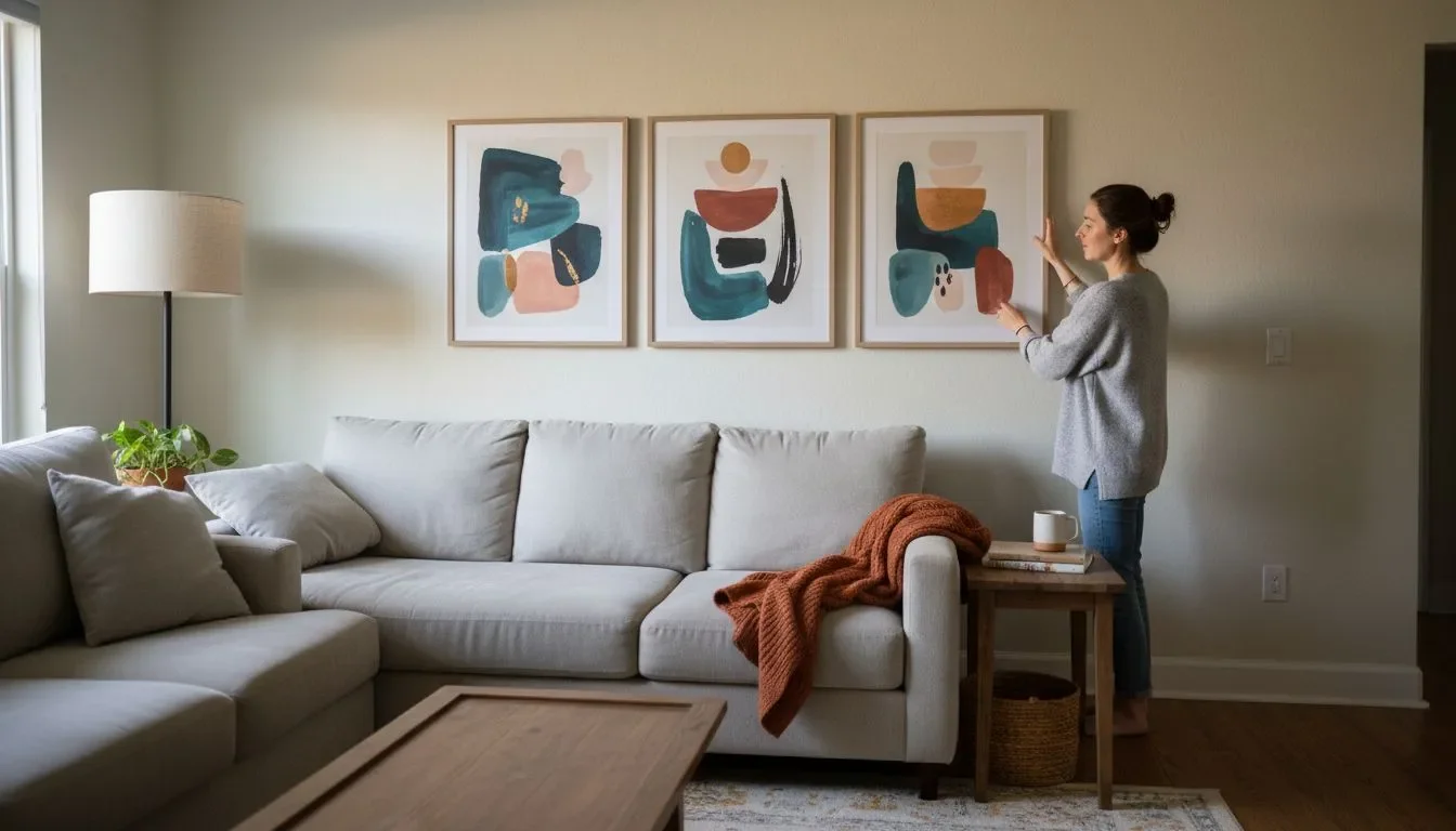 Abstract Living Room Wall Art: Easy Tips for Impact