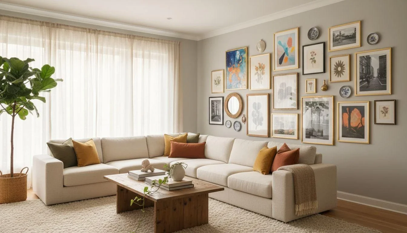 Eclectic Gallery Wall: Create a Personal Art Display