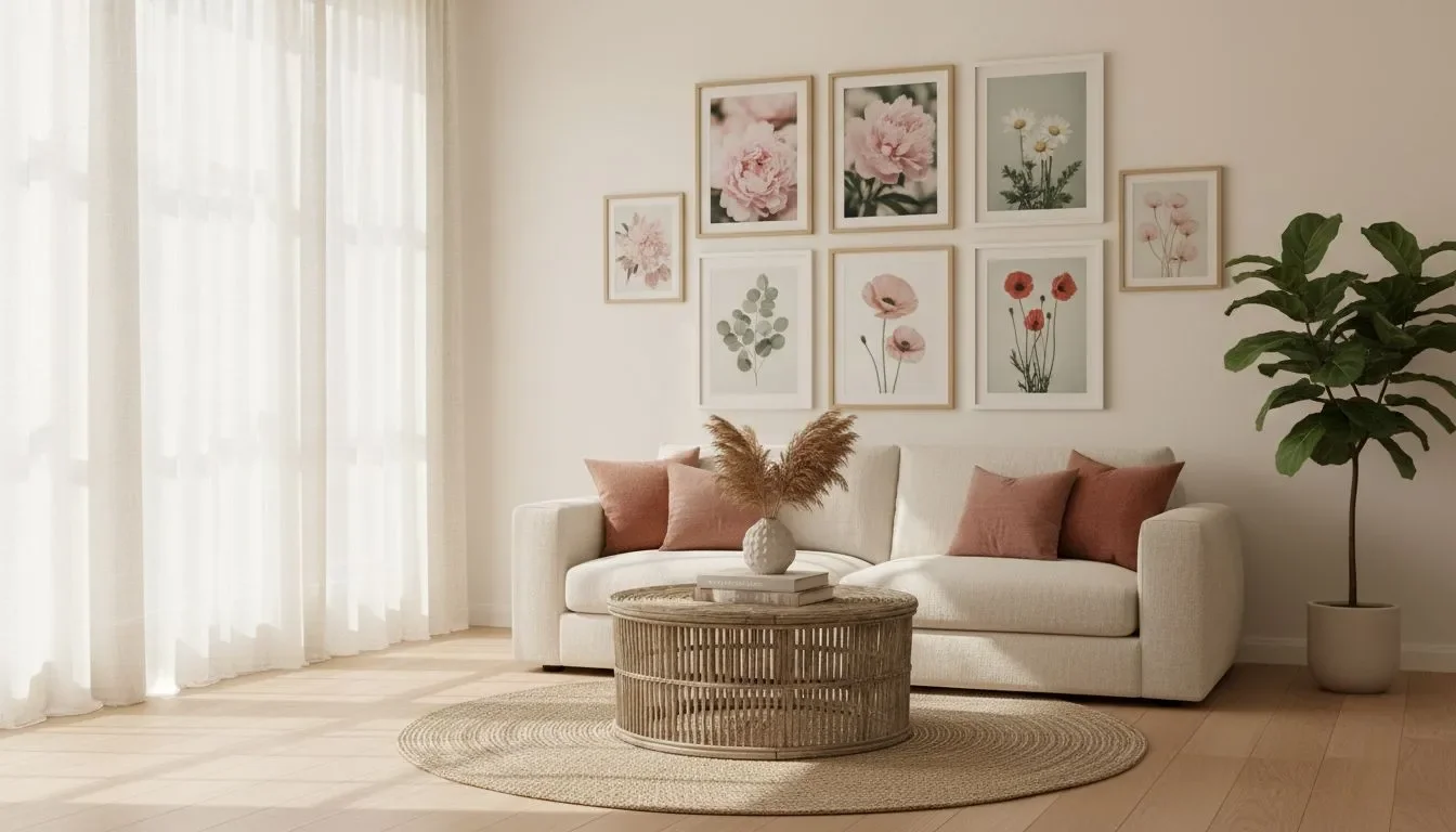 Floral Wall Art for Living Room: Transform Your Space