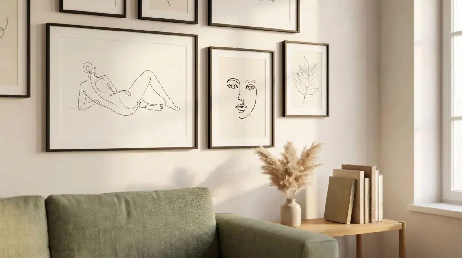Abstract Line Art Prints: Capture Emotion with Simplicity