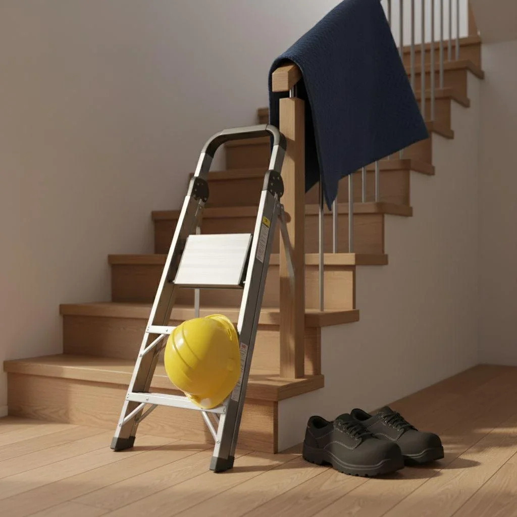 Safety gear for stairway installation