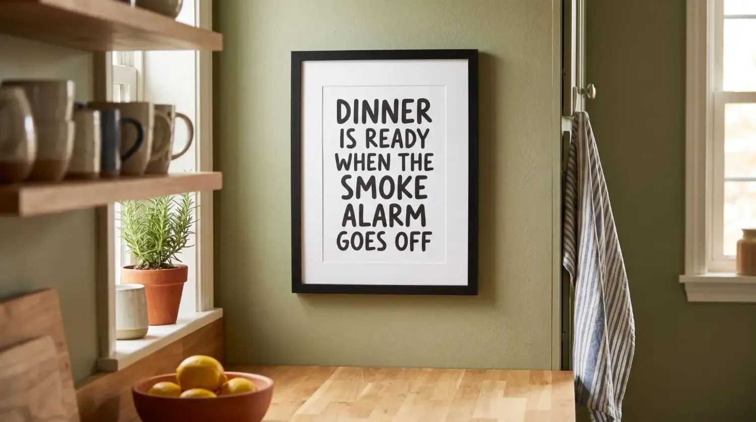 Funny Kitchen Quotes Wall Art: Spice Up Your Cooking Space