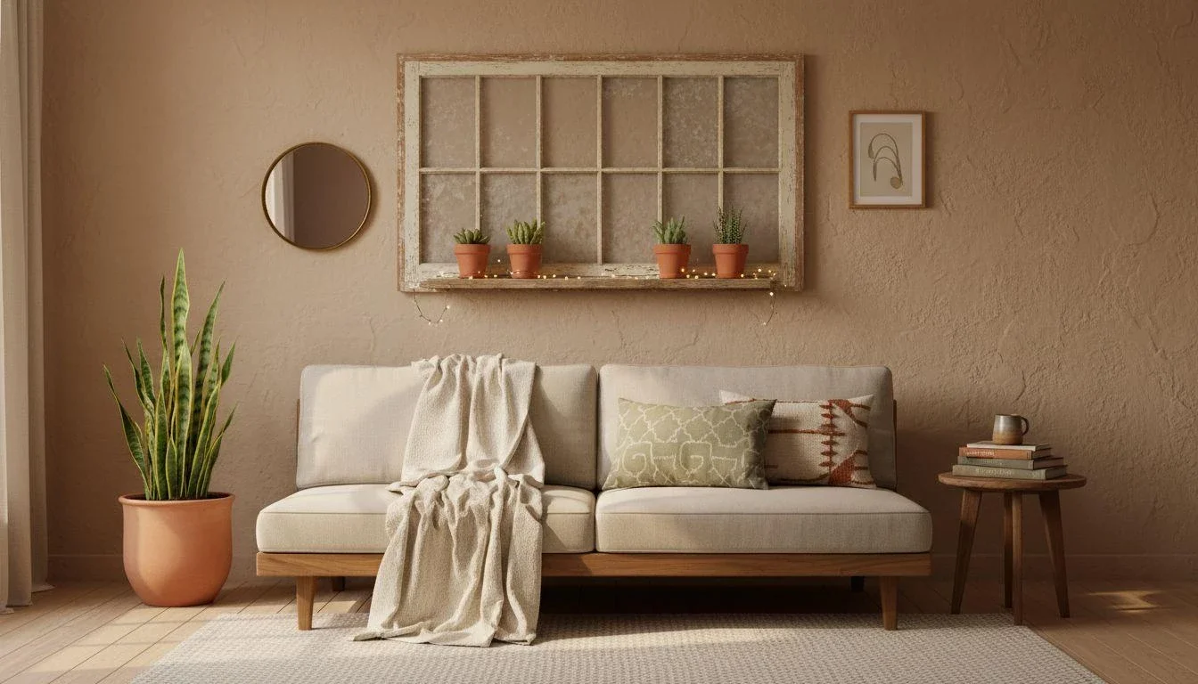 Old Window Wall Decor Ideas: Charming Styles 