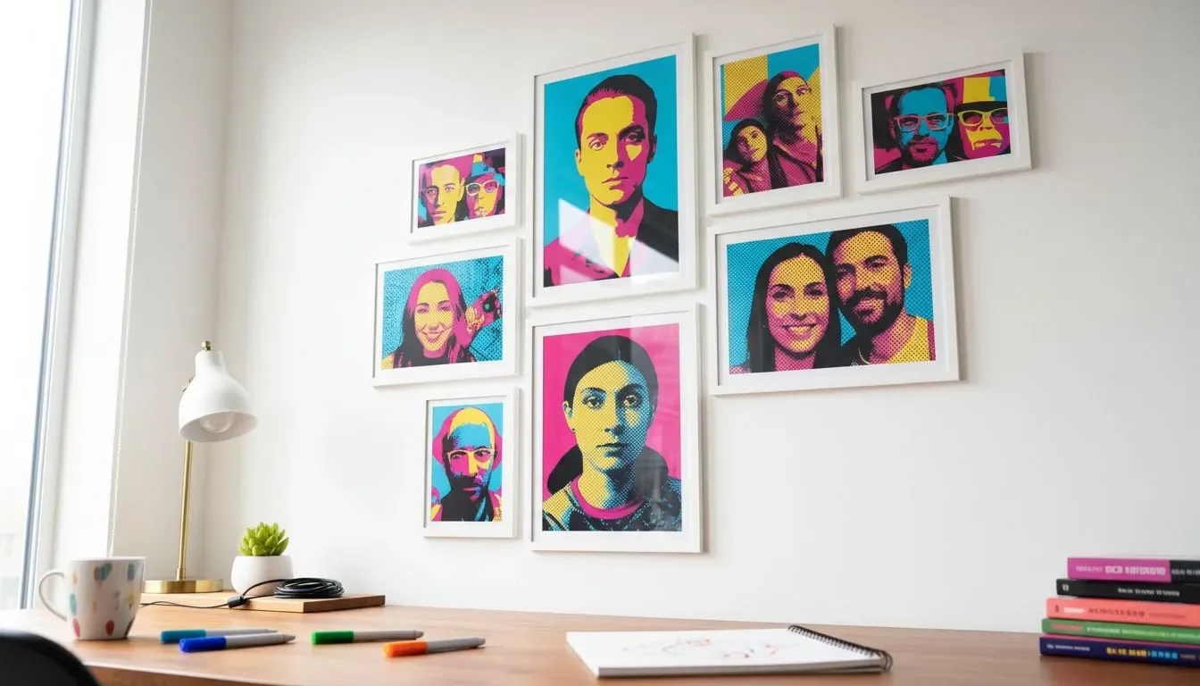 Pop Art Wall Decor: Transform Your Photos Today