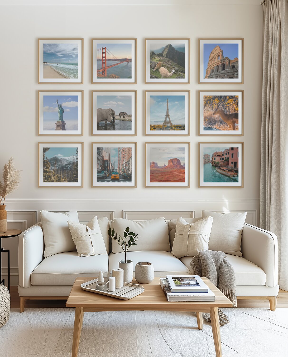 Personal gallery that celebrates your journeys: The Joy of Travel, On Your Wall decoration.