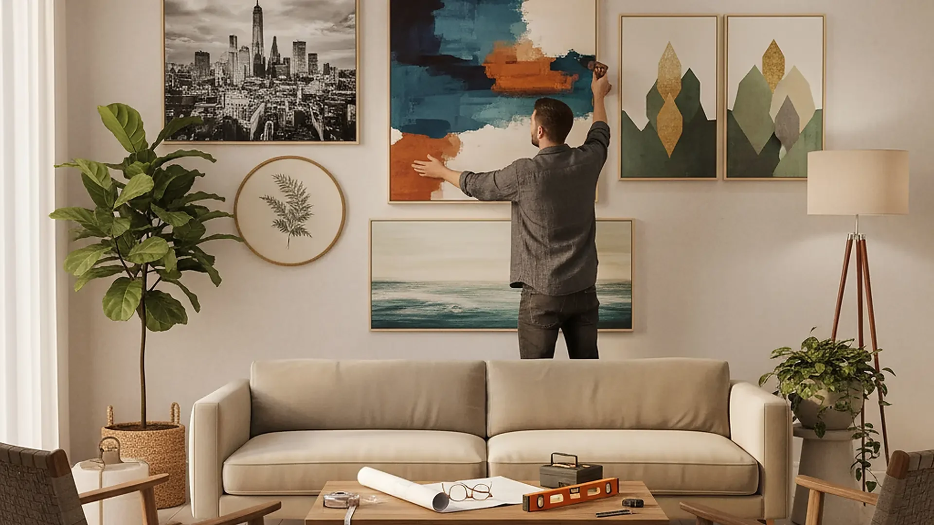 How to Hang Canvas Art: 5 Easy, No-Damage Methods