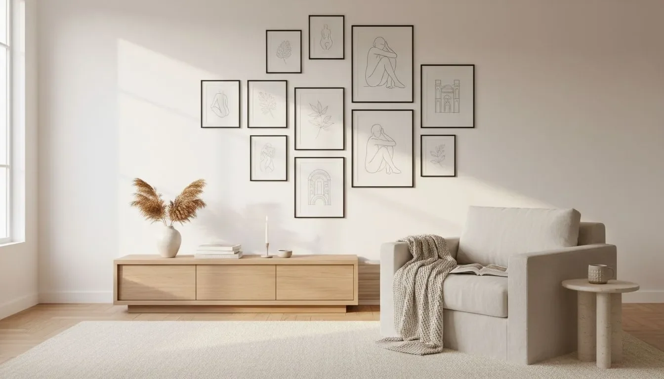 Line Art Wall Decor: Create a Minimalist Gallery Today