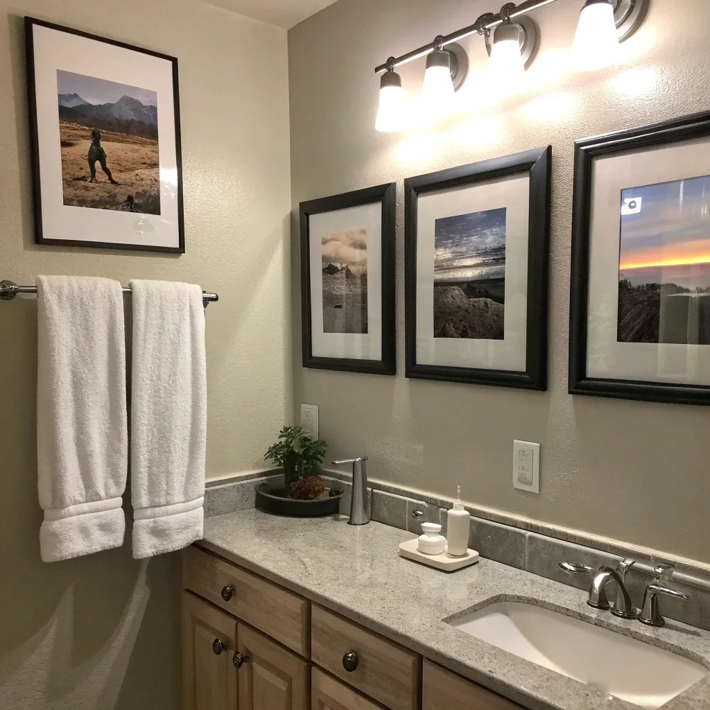 Diagram of a dining room centered to align with the chandelier and sideboard for visual balance.