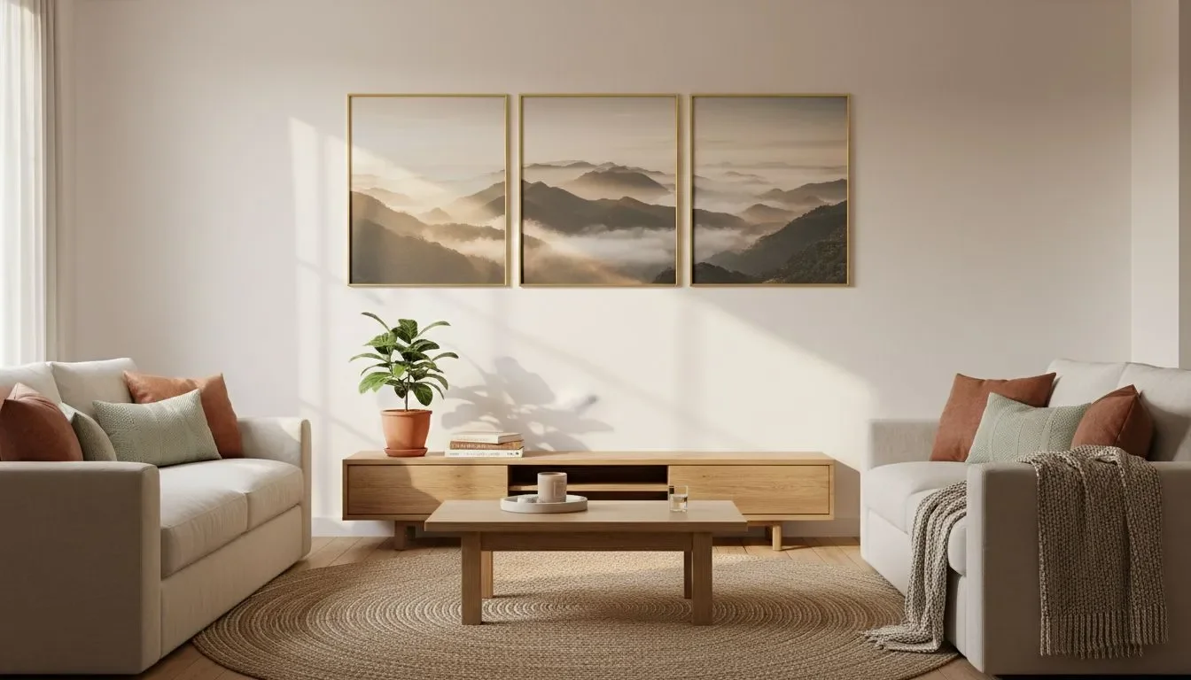 Triptych Wall Art for Living Room: Create Stunning Displays