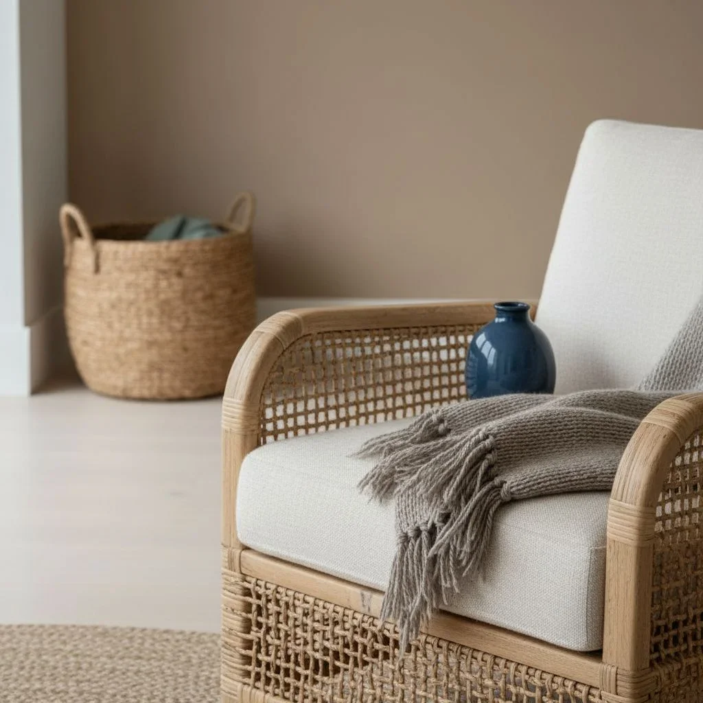 Close-up of tactile textures and organic materials