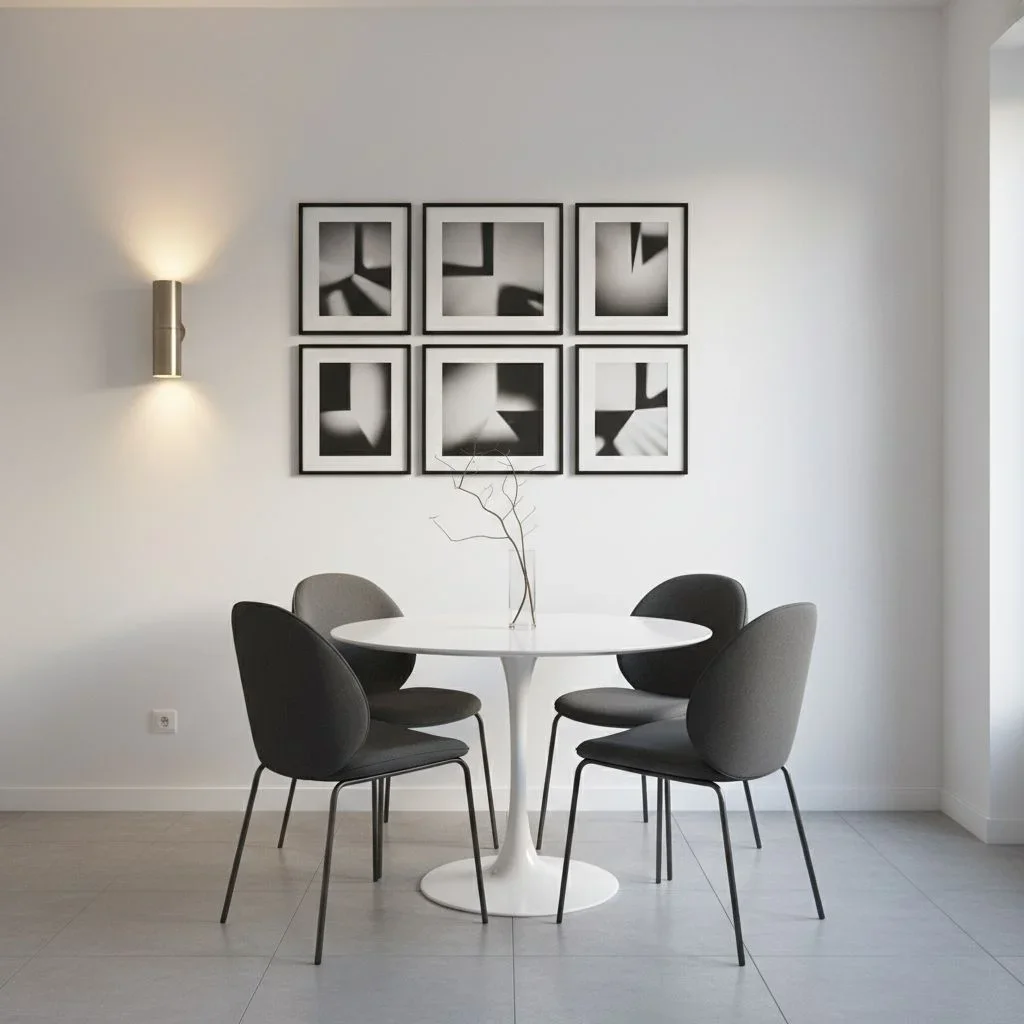 Modern minimalist dining room wall decor