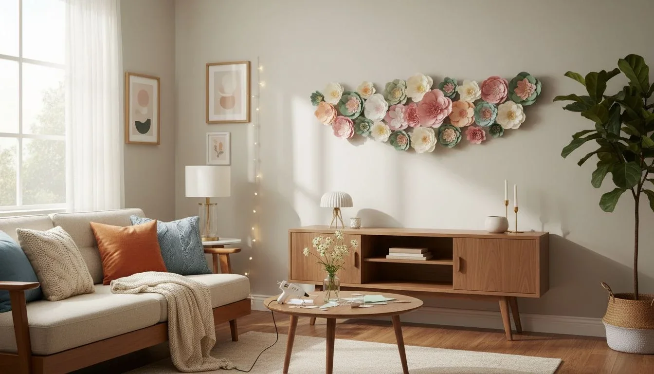 DIY Flower Wall Decor: Create a Renter-Friendly Oasis