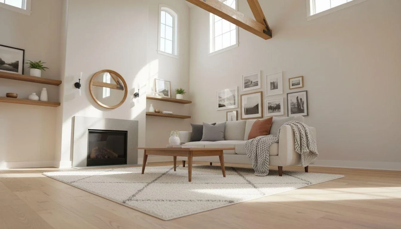 Vaulted Ceiling Wall Decor: No-Nail Ideas to Elevate