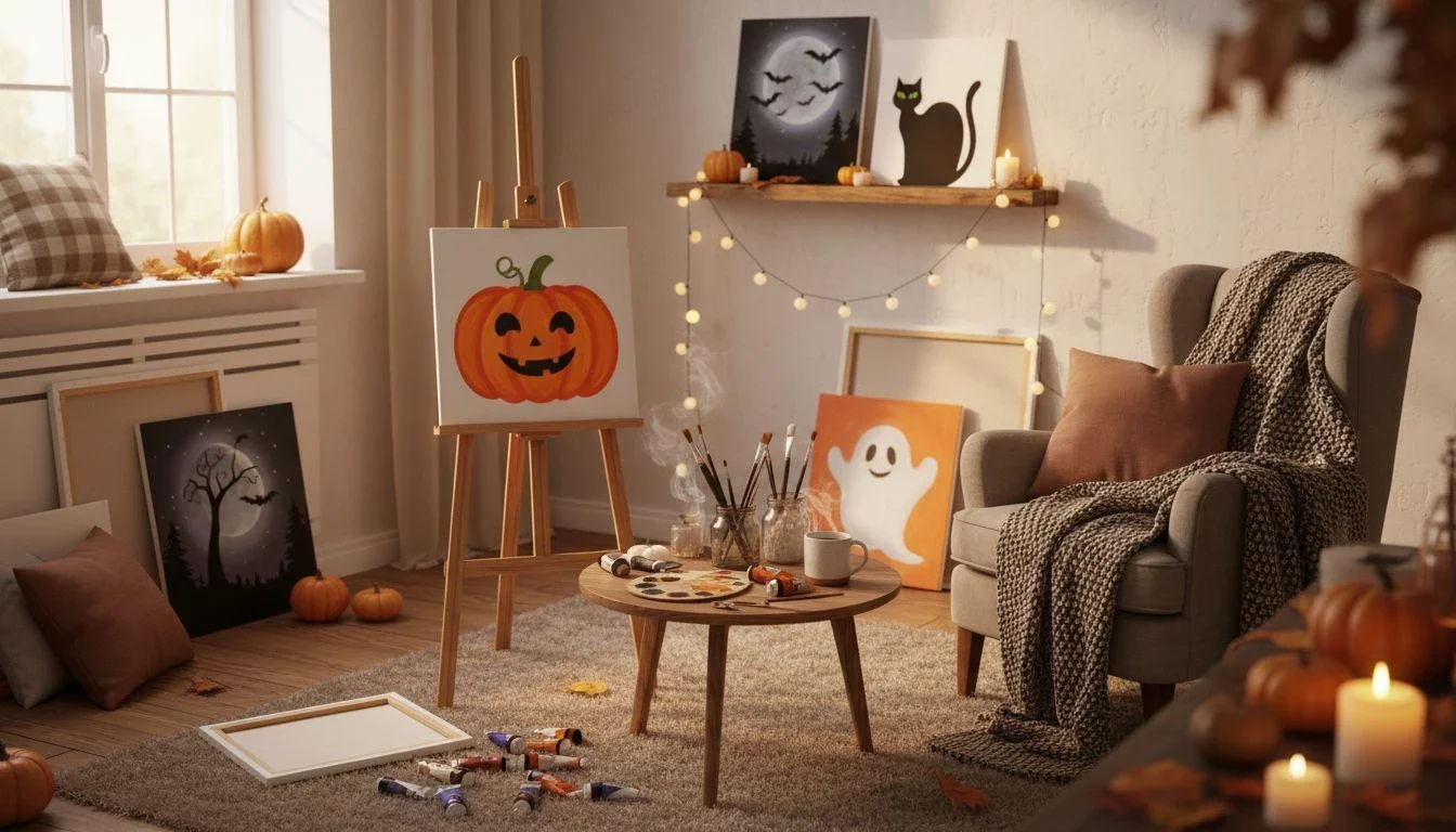 Canvas Halloween Painting Ideas: Spook-tacular Fun Awaits