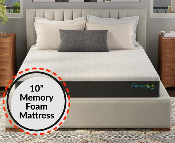 SomosBeds 10 inch memory foam mattress