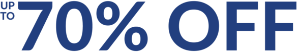 up to 70% off
