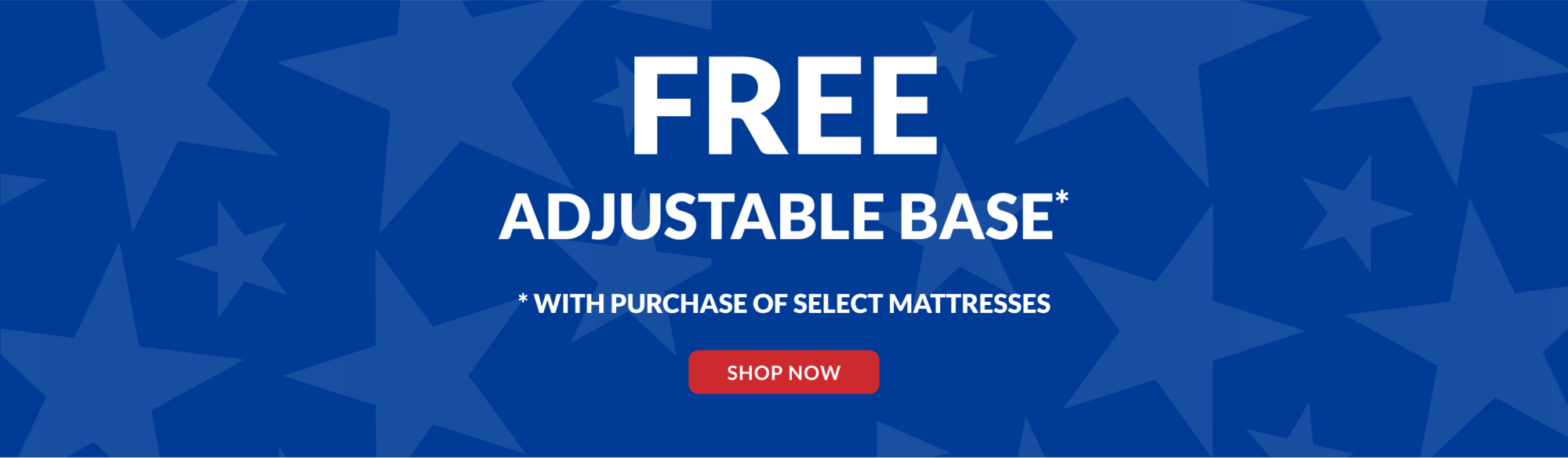Free Adjustable base with select mattress purchase