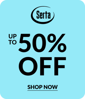 Serta up to 50% off Shop Now