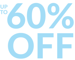 up to 60% off
