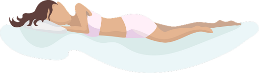 illustration of stomach sleeper
