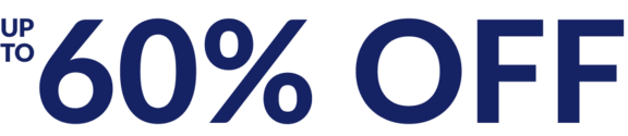 up to 60% off