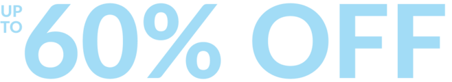 up to 60% off