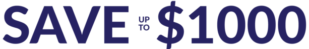 save up to $1000