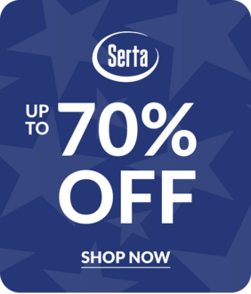 Serta up to 70% off Shop Now