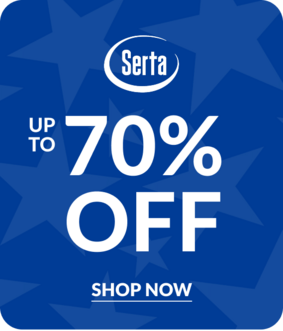 Serta up to 70% off Shop Now